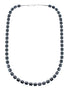 Hematite Genuine Sterling Silver Southwest Bead Necklace JX128481